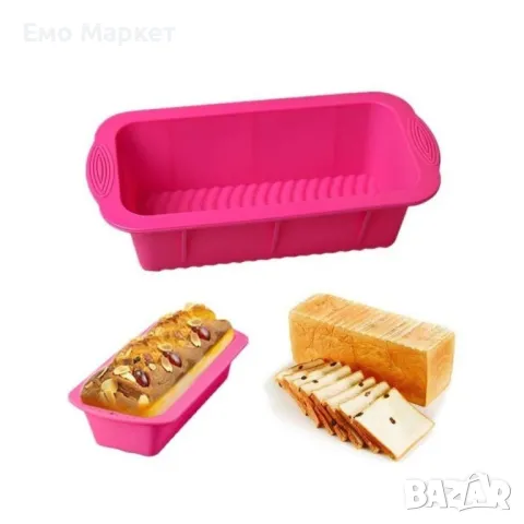 Силиконова тава за печене на хляб, кекс и сладкиши, 25,5 х 14см - BAREPEPE, снимка 9 - Други - 48898488