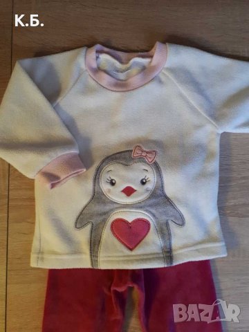 Блузка🐧 и клинче💗 за госпожица  р-р 86/92, снимка 2 - Комплекти за бебе - 38715148