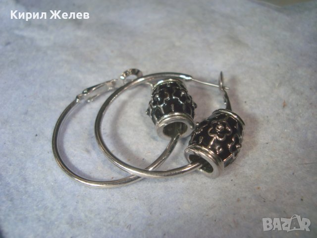 СРЕБРИСТИ ВИНТИДЖ АРТ ОБЕЦИ от НЕРЪЖДАЕМА БЛАГОРОДНА СТОМАНА 31355, снимка 5 - Обеци - 38067822