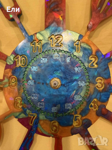 Идеален, ръчно изработен часовник за всяка кухня, а и не само, снимка 9 - Стенни часовници - 52968581