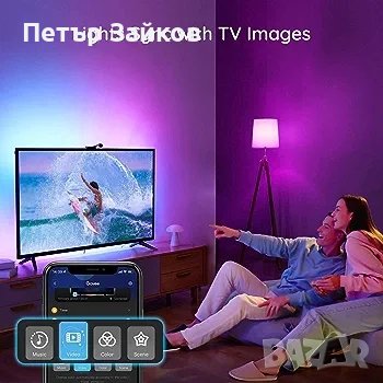 Govee Envisual LED TV Backlight с камера за 55-65 инчови телевизори, снимка 2 - Лед осветление - 42660232