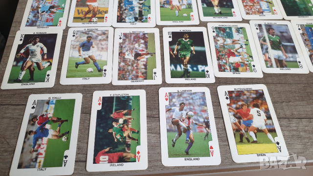 Колекция карти за игра с футболисти евро'88 пълен комплект, снимка 7 - Колекции - 44808796