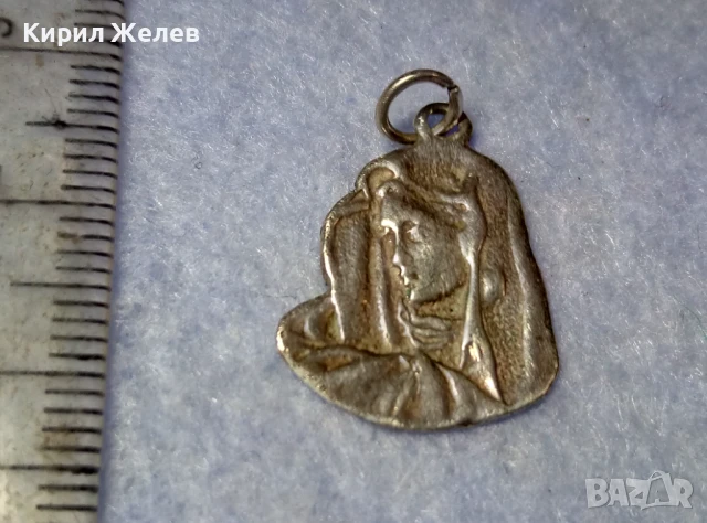 СТАРА КАТОЛИЧЕСКА СРЕБЪРНА ИКОНКА ИКОНА СРЕБРО ВИСОКА ПРОБА РЪЧНА ХУДОЖЕСТВЕНА ИЗРАБОТКА 33980, снимка 6 - Антикварни и старинни предмети - 50542198