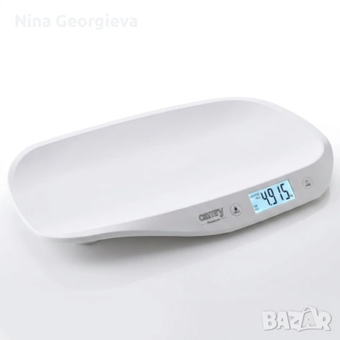 Бебешка електронна везна Camry – Прецизно измерване до 20 кг с HOLD функция и LCD дисплей