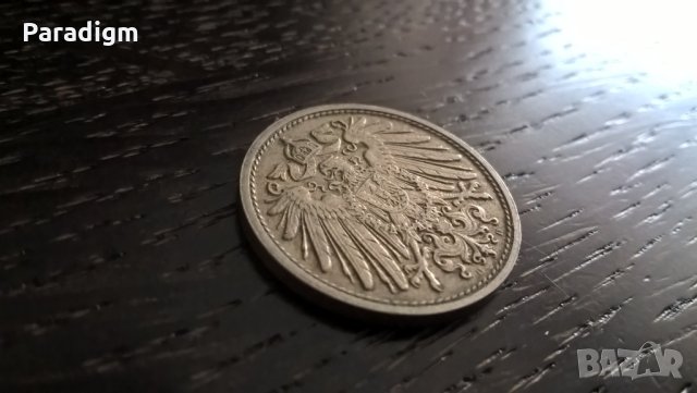 Райх монета - Германия - 10 пфенига | 1914г.; серия D, снимка 2 - Нумизматика и бонистика - 29773188