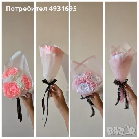 Букети от фоамени рози, снимка 5 - Изкуствени цветя - 55874782
