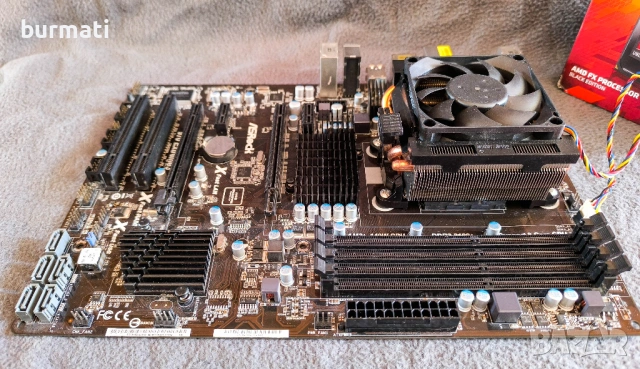 8-ядрен комплект: AMD FX-8350 (4.2GHz) + Дъно ASRock 970 Extreme3 + Охлаждане, снимка 8 - Дънни платки - 54047990