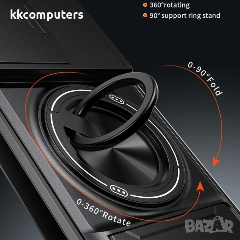 Магнитен Калъф за Motorola Edge 70 Fusion+ 5G / Fusion 5G с Пръстен и Капаче - 360° стойка, 5 цвята, снимка 8 - Калъфи, кейсове - 54119496