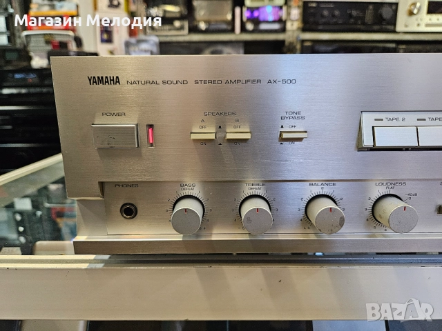 Усилвател YAMAHA AX-500 Две по 120 вата. В отлично техническо и визуално състояние., снимка 2 - Ресийвъри, усилватели, смесителни пултове - 49219359