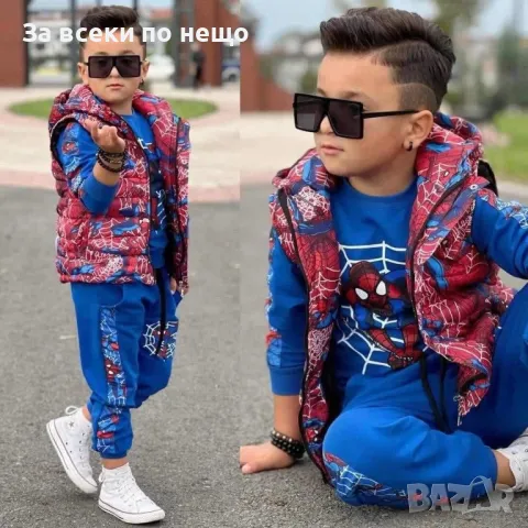 Детски спортен комплект Spider-man - 2 налични цвята Код B343, снимка 2 - Детски комплекти - 47999199
