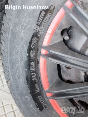 Гуми и джанти със тасове балансирани всичко е гот 185/70/14 CONTINENTAL PREMIUM Contact5 г Като нови, снимка 11 - Гуми и джанти - 39639194