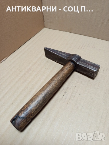 Соц Стар Каменоделски Инструмент Чук 0.700кг., снимка 3 - Антикварни и старинни предмети - 52665736