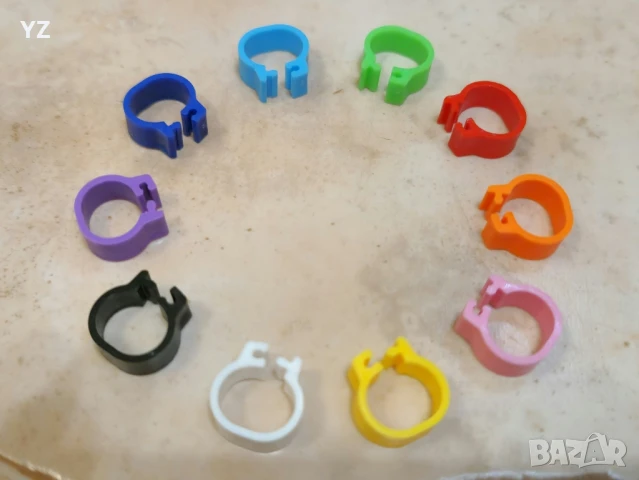 пръстени за гълъби 8мм., щракалки, снимка 3 - За птици - 51000209