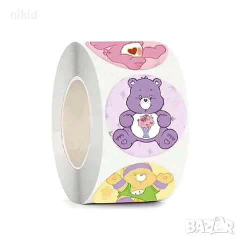 100 бр Грижовните мечета The Care Bears малки самозалепващи лепенки стикери за ръчна изработка, снимка 2 - Други - 51267576