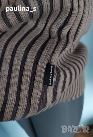 Марков спортен пуловер с поло яка / голям размер , снимка 3 - Пуловери - 44256000