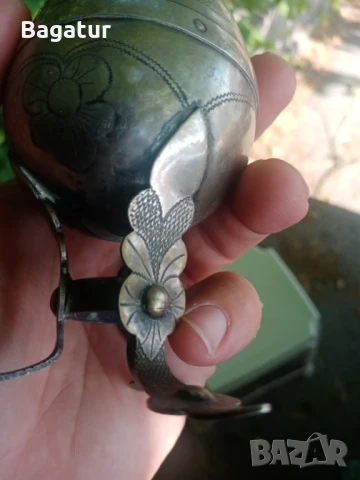 Стар,винтидж,гравиран съд,мате,на гаучосите,Рядък, снимка 9 - Антикварни и старинни предмети - 50830110