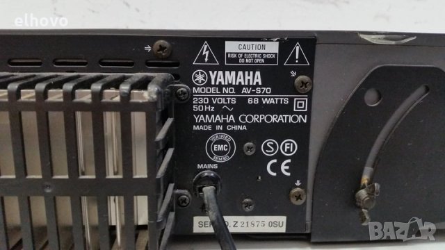 Усилвател Yamaha AV-S70, снимка 8 - Плейъри, домашно кино, прожектори - 30306531