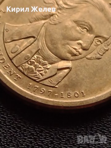 Възпоменателна монета 1 долар JOHN ADAMS 2 президент на САЩ 1797-1801) за КОЛЕКЦИЯ 38035, снимка 6 - Нумизматика и бонистика - 40765416