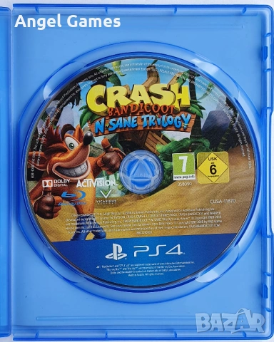 Crash Bandicoot NSane Trilogy PS4 Playstation 4 Плейстейшън 5 PS5 Краш, снимка 3 - Игри за PlayStation - 53245460