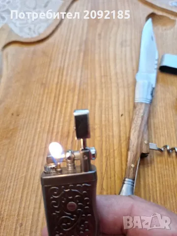 Нож и запалка, снимка 3 - Ножове - 49763244