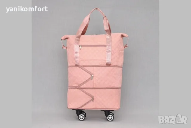 Сак разтегателен за ръчен багаж 40x30x20 с колелца и разширение, снимка 12 - Сакове - 56194795