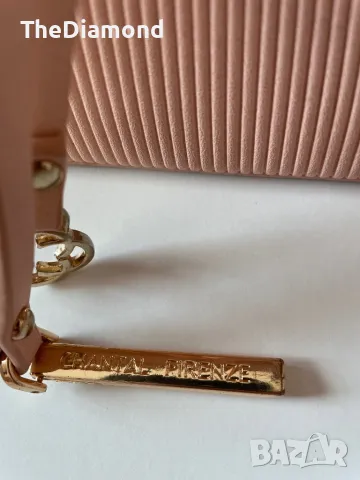 Розова дамска чанта , снимка 2 - Чанти - 49004189