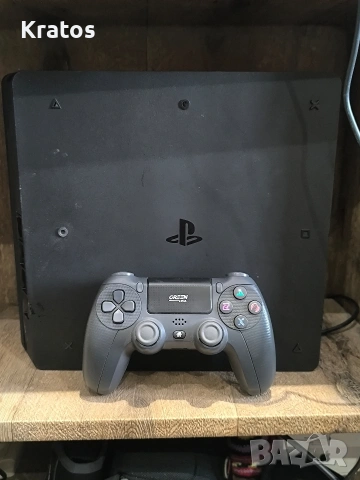 Хакната Sony Playstation 4 Slim 1TB пълен комплект, снимка 3 - PlayStation конзоли - 53293409