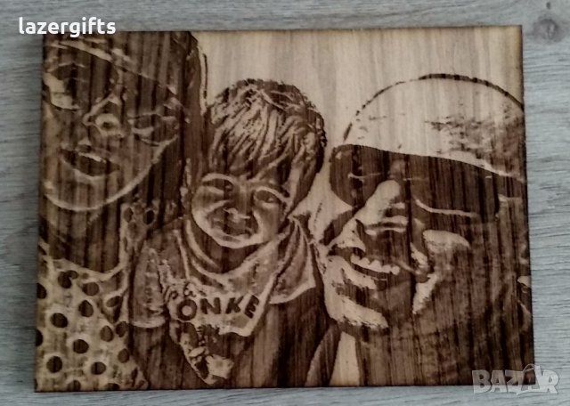 Гравирана снимка върху дърво , снимка 2 - Сувенири от дърво - 30332599