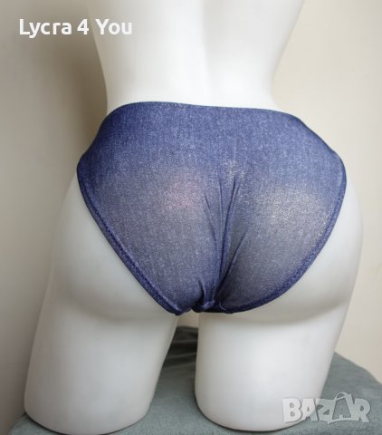 Gina Benotti 36 (S) лъскави бикини имитиращи дънков плат, снимка 4 - Бельо - 37194925