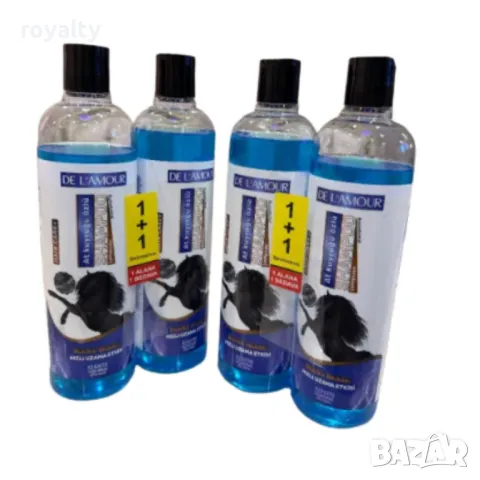 Конски шампоан, за бърз растеж на гъста и здрава коса, с нежен аромат De L'Amour 700 мл 1 +1 ПРОМО, снимка 3 - Продукти за коса - 49745178