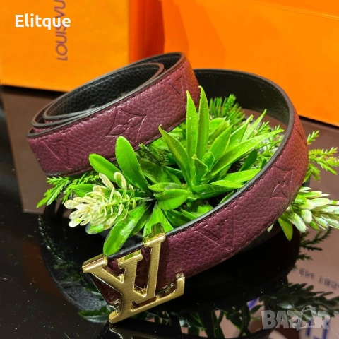 колани от естествена кожа в кутия на марката Louis Vuitton , снимка 6 - Колани - 54307171