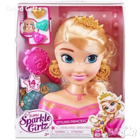 Детска Кукла глава с аксесоари за прически, снимка 2 - Кукли - 42903459