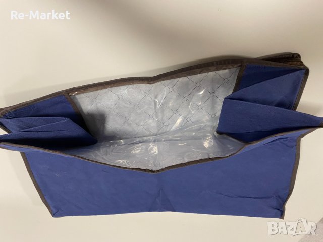 Промо: Текстилна чанта за съхранение на дрехи с дръжки, 60х38x34 см., снимка 7 - Кутии за съхранение - 38939250