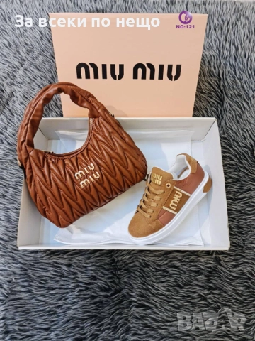 Miu Miu Дамски Маратонки👟Дамски Спортни Обувки Миу Миу - Налични Различни Цветове Код SK184, снимка 2 - Маратонки - 52518448