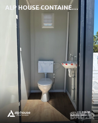 Санитарен контейнер 140х140 | WC, Външна тоалетна, Единична тоалетна, снимка 3 - Друго търговско оборудване - 52244812