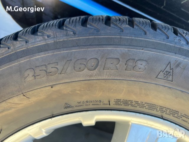 ЗИМНИ ГУМИ MICHELIN 255/60 R18, С  ОРИГИНАЛНИ ЛЕТИ ДЖАНТИ ЗА Mercedes-Benz GL ,МL,, снимка 12 - Гуми и джанти - 38350253