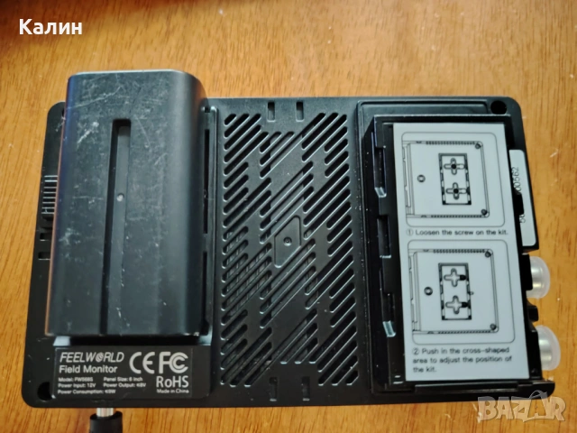 Display Feelworld FW568S 6″ IPS On-Camera Monitor, снимка 5 - Фотоапарати - 53906806