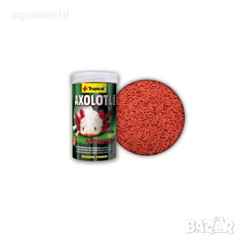 "ПРОМОЦИЯ" Високопротеинова храна за аксолотли Tropical Axolotl sticks 250 мл./135 гр.
