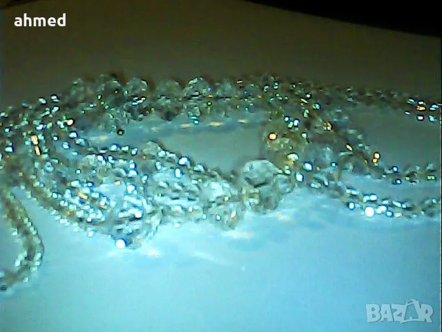 красиво кристално колие, снимка 3 - Бижутерийни комплекти - 47867543