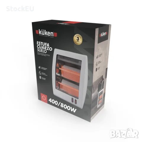 Кварцова печка Kuken 800W Кварцов отоплител Електрическа кварцова печка нагревател 