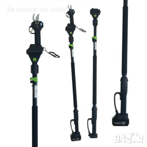 Комплект от лозарска ножица, акумулаторен трион и телескопичен прът 2 метра 36V 8Ah StahlMayer, снимка 7 - Други инструменти - 50365219