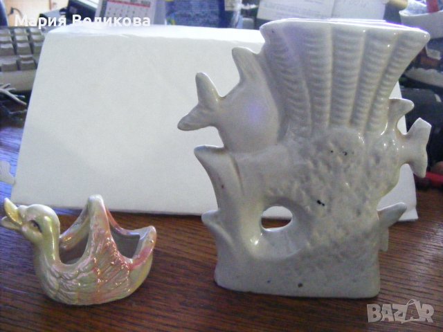 Статуетка, ваза от порцелан, снимка 2 - Декорация за дома - 39603043