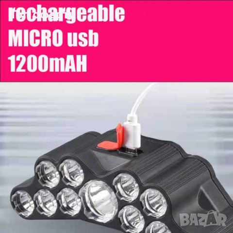 11 ЛЕД ЛАМПИ SH-T11 Челен фенер с 11 Ледови светлинен източник с висока мощност