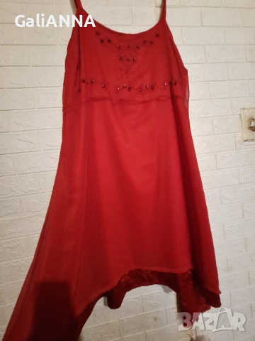 СТРАХОТНА НОВА РОКЛЯ С КАМЪНИ 4XL-5XL, снимка 6 - Рокли - 51241420