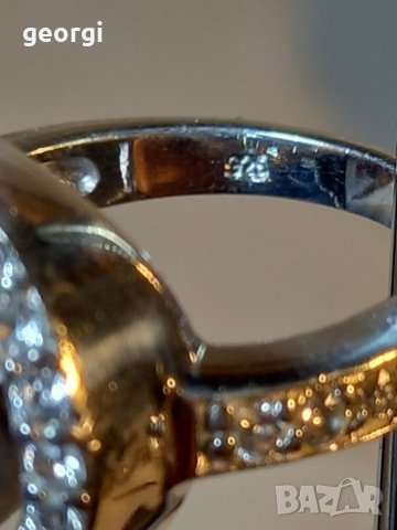 Сребърен пръстен с камъни , снимка 10 - Пръстени - 39281427