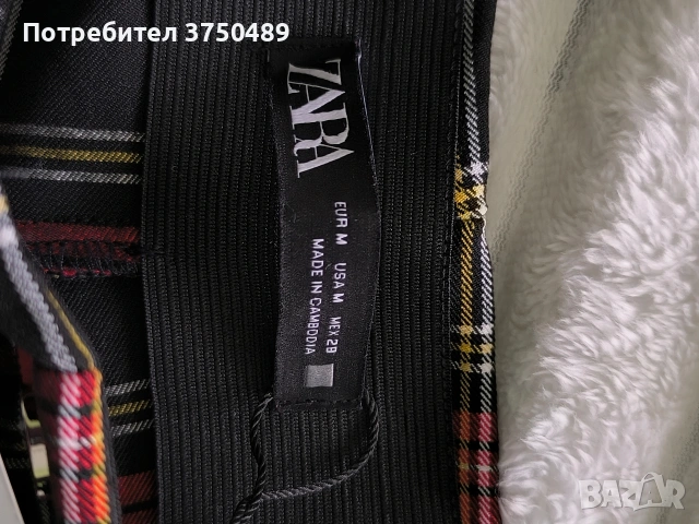 Нов дамски панталон тип клин- ZARA размер M, снимка 4 - Панталони - 54206757