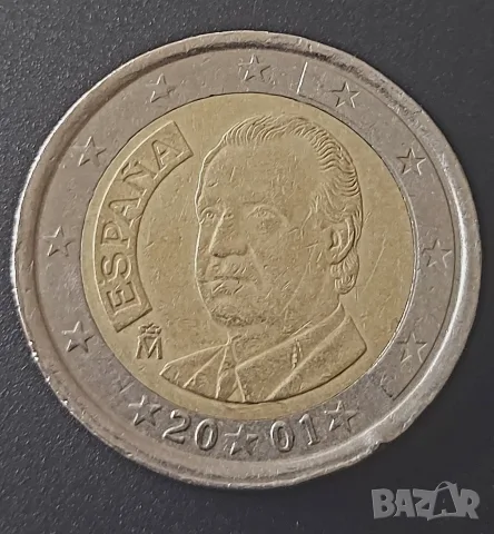 Монета 2 евро Испания 2001, снимка 3 - Нумизматика и бонистика - 54444951