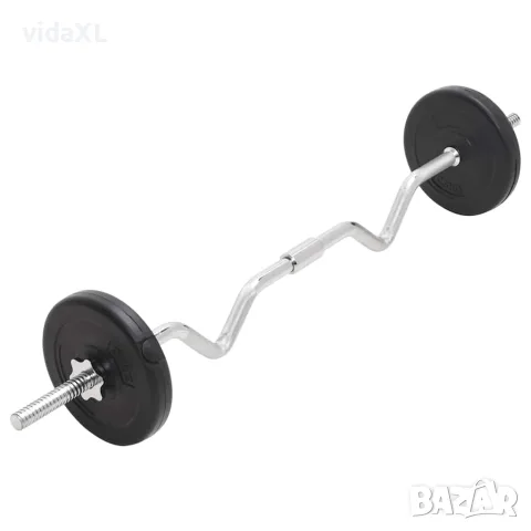 vidaXL Комплект щанги и дъмбели 30 кг, снимка 4 - Фитнес уреди - 56148320