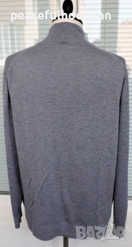 Napapijri Mens Grey Full Zip Long Sleeve Cardigan Size 3XL, снимка 9 - Пуловери - 52949226