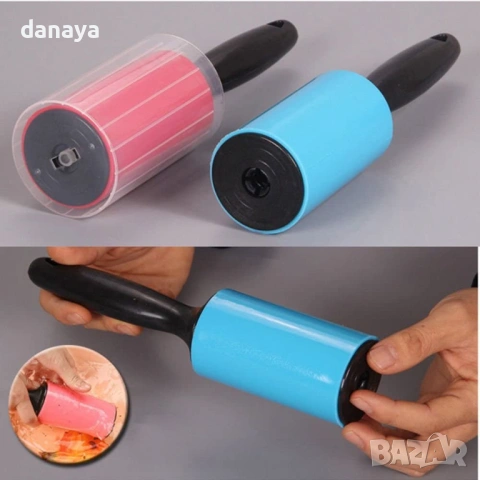 2012 Миеща се ролка за обиране на косми и мъхове ролка за почистване на дрехи, снимка 4 - Мопове, кофи, четки и метли - 53882751